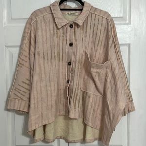 Free People Montauk High-Lo Button Up Top